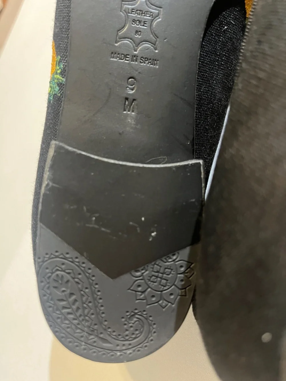 Jon Josef Black Pineapple-Embroidered Women's Loafers - Picture 11 of 12